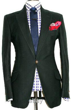Mens Vivienne Westwood Plain Charcoal Black Super Slim Fit Suit 40r W34 X L32