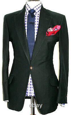 Mens Vivienne Westwood Plain Charcoal Black Super Slim Fit Suit 40r W34 X L32