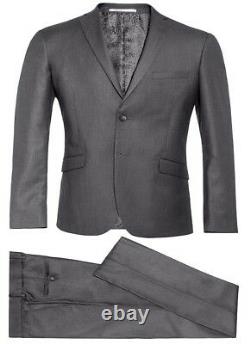 Mens designer slim fit suit in Dark Grey Christmas Party Office Wholesale Price