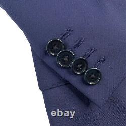 Mint! 38 S John Varvatos USA Royal Navy Blue Luxe Slim Fit Wool Suit RZ