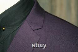 Mod Skinhead Suit Purple 3 Button Suit Slim Fit 2-1 pocket 1960's suiting retro