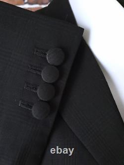Mod Suit Black POW Check Suit 3 Button Slim Fitting Suit 1960's
