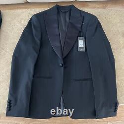 Moss Bros Slim Fit Black Peak Lapel Tuxedo Jacket (36R) RRP £129