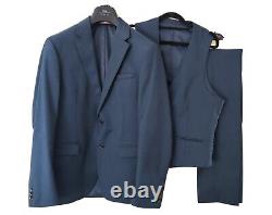 Moss Bros Slim Fit Ink Stretch Suit