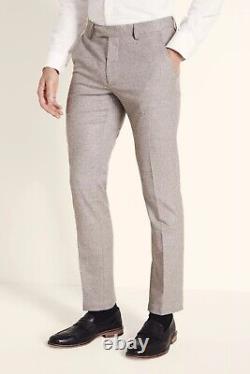 Moss Bros Slim Fit Neutral Suit Small