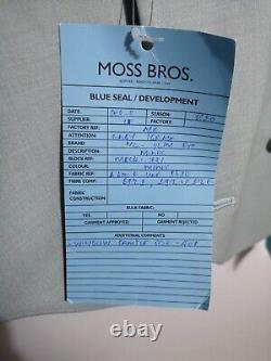 Moss bros slim fit 40L top and 32R Leg Ex London Fashion Show Suit Free P+P