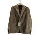 Moss clothing mens suit jacket stone cord slim fit button up size m rrp 149
