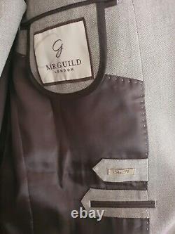 Mr Guild London 3 Piece Slim Fit Suit 80% Wool 20% Viscose