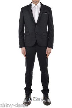 NEIL BARRETT New Man Gray Two Button Single Breasted Slim Fit SUIT Size 48 ita