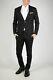NEIL BARRETT men Formal Outfits Black Suit Single Breasted Slim Fit Size 48 I