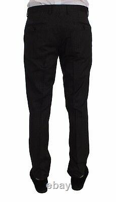 NEW $2400 DOLCE & GABBANA Suit 3 Piece Gray Wool Silk Stretch Slim Fit EU46/US36