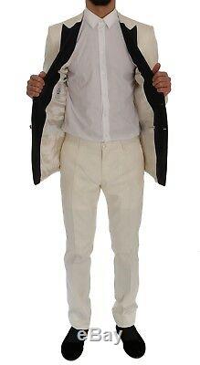 NEW $2400 DOLCE & GABBANA Suit MARTINI Slim Fit White Smoking Tuxedo EU48/US38/M