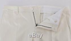 NEW $2400 DOLCE & GABBANA Suit MARTINI Slim Fit White Smoking Tuxedo EU48/US38/M