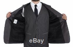 NEW $2700 DOLCE & GABBANA Gray MARTINI 3 Piece Slim Fit Suit Tuxedo EU56 / US46