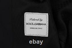 NEW $2800 DOLCE & GABBANA Suit 3 Piece Blue Silk Wool Slim Fit s. EU50 / US40 /L