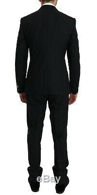 NEW $2800 DOLCE & GABBANA Suit Blue Wool SICILIA Slim Fit 3 Piece IT48 / US38