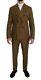 NEW $2900 DOLCE & GABBANA Suit Brown Wool Double Breasted Slim Fit IT48 /US38 /M