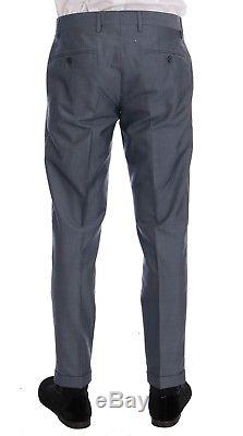NEW $3200 DOLCE & GABBANA Suit 3 Piece Blue Slim fit MARTINI Wool Silk EU48/US38