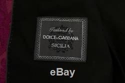 NEW $4800 DOLCE & GABBANA Suit 3 Piece Slim fit Pink Jacquard s. EU50 / US40 / L