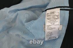 NEW $700 DANIELE ALESSANDRINI Suit Blue Striped Two Button Slim Fit IT54 / US44