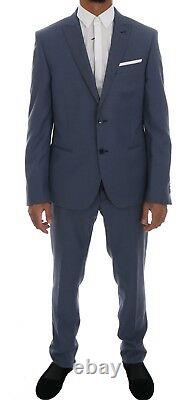 NEW $700 DANIELE ALESSANDRINI Suit Blue Two Button Slim Fit Men IT52 / US42 / XL