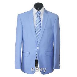 New Arrival Mens Sky Blue Slim Fit Suit Jacket & Trousers