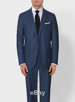 NEW! Blue Isaia 2 Button Slim-Fit Suit Lightweight Wool Gregory' 44 R/54IT $3870