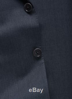 NEW! Charcoal Isaia 2 Button Slim-Fit Suit Lightweight 120s Wool 42 R/52IT $3895