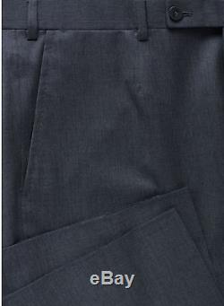 NEW! Charcoal Isaia 2 Button Slim-Fit Suit Lightweight 120s Wool 44 R/54IT $3895