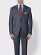NEW! Dark Gray Isaia 2 Button SlimFit Suit Lightweight Wool Silk 46 L 56IT $4175