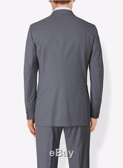 NEW! Gray Isaia 2 Button Slim-Fit Suit Lightweight Wool 40 R/50IT $4175