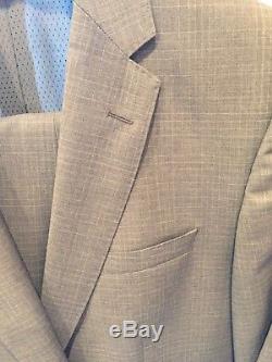 NEW NWT 38R HUGO BOSS 2 Pc. Slim Fit Suit C-Jeys 1/C Shaft 1 Grey Retail $695