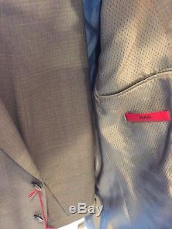 NEW NWT 38R HUGO BOSS 2 Pc. Slim Fit Suit C-Jeys 1/C Shaft 1 Grey Retail $695