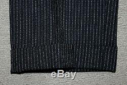 NEW Polo Ralph Lauren Custom Slim Fit Modern Gray Stripe Wool Suit 38R
