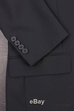 NEW Polo Ralph Lauren Peak Lapel Tuxedo Black Dinner Suit 40R Custom Slim Fit