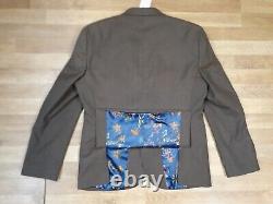 NEXT 2 Piece Suit Mens Jacket Size 42S Trouser 32R W32 L31 Brown Slim Fit