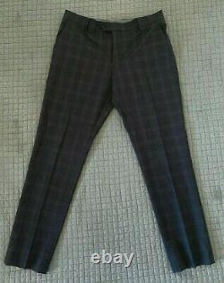 NEXT Suit Slim Fit Signature Tollegno Fabric Suit (Charcoal Grey 42R)