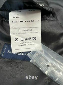 NWOT Ermenegildo Zegna for Saks Slim Fit Wool Suit 44 R (38 Pants) Gray