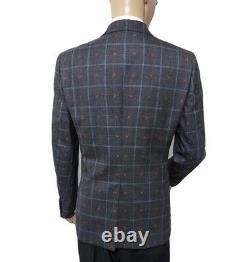 NWOT Gucci Mens Hand Made Heart Check Slim Fit 2 Piece Suit 42R W34 L32 RRP£2900