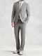 NWOT John Varvatos Austin Slim Fit Grey Wool Suit Made In Italy $1895 38R/48EU