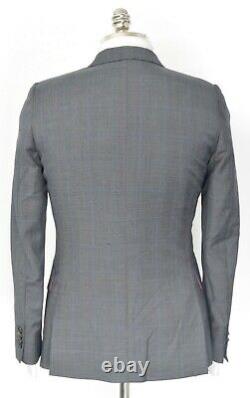 NWT $1,249 PAUL SMITH Gray Glen Check Wool Soho Fit Suit 44 R (EU 54) Drop 6