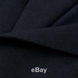 NWT $1375 L. B. M. 1911 Navy Blue Washed Flannel Wool Suit Slim 44 R (fits 42)