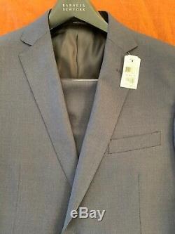 NWT $1445 Z ZEGNA Slim-Fit Drop 7 Solid Navy Blue Wool Suit 40R 50R 34 29 Pants