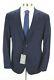 NWT $1495 Boglioli Wool Suit 48 R fits 46 R Solid Navy Two Button Sforza (58 Eu)