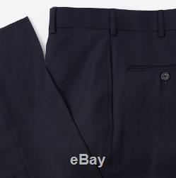 NWT $1600 BROOKS BROTHERS BLACK FLEECE Woven Navy Wool Suit 40 R Slim-Fit