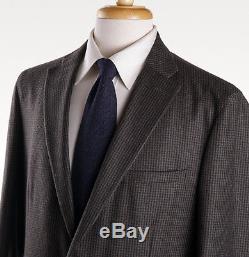 NWT $1695 BOGLIOLI'Dover' Dark Green Check Brushed Flannel Suit 44 R Slim-Fit