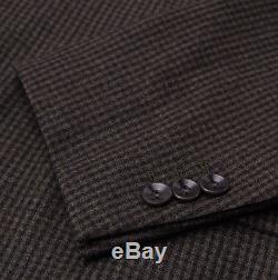 NWT $1695 BOGLIOLI'Dover' Dark Green Check Brushed Flannel Suit 44 R Slim-Fit