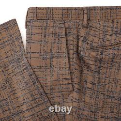 NWT $1695 BOGLIOLI Slim-Fit Jersey Cotton Suit with Woven Check 38 R (Eu 48)
