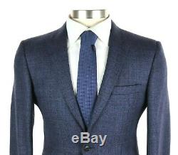 NWT $1750 BURBERRY LONDON Stirling Bright Navy Woven Wool Slim-Fit Suit 36 R