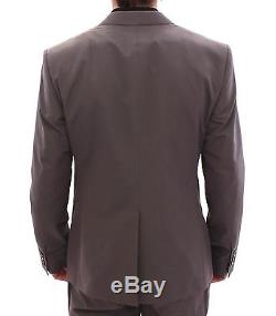 NWT $1800 DOLCE & GABBANA Gray MARTINI Cotton Silk Slim Fit Suit s. EU52 / US42